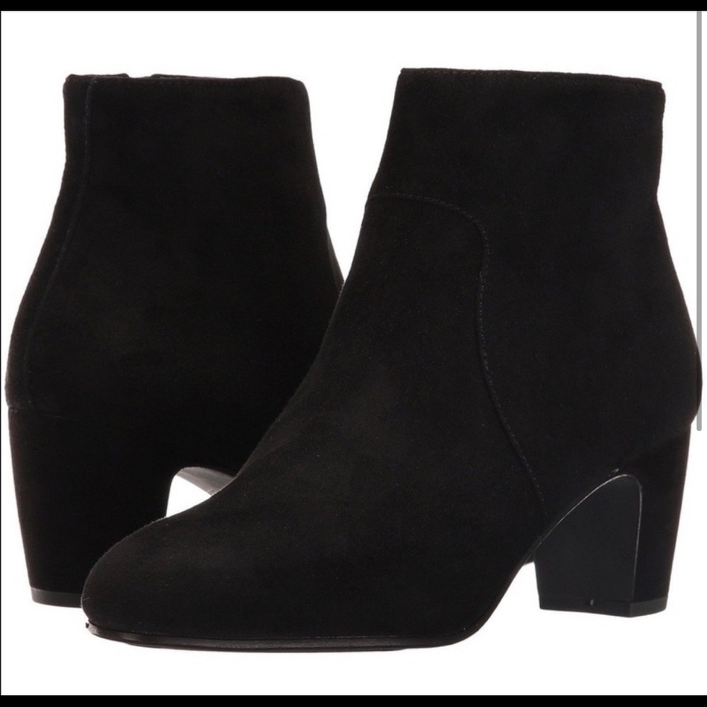 Eileen Fisher Piper suede booties black 8.5